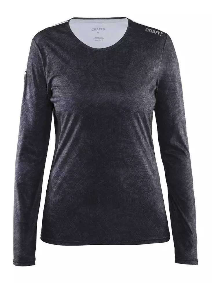 Mind LS Tee W, P.Line Black/Black/Platinum - Craft Vaatteet - 1903941-2095 - 1