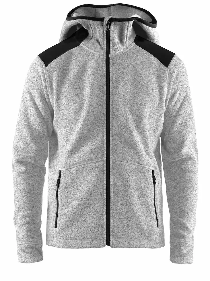 Noble hood jacket M, Grey Melange/Asphalt - Craft Vaatteet - 1906282-950995 - 1