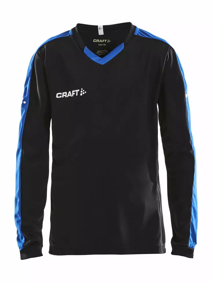 Progress Jersey Contrast LS Jr, Black/Royal Blue - Craft Vaatteet - 1906889-9345 - 1