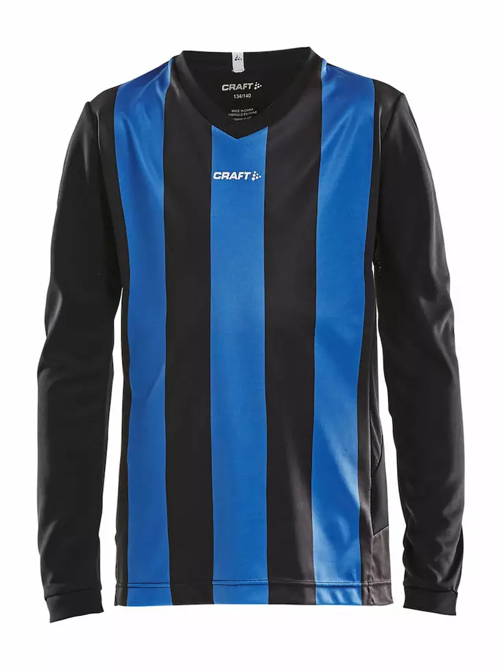 Progress Jersey Stripe LS Jr, Black/Royal Blue - Craft Vaatteet - 1906892-9345 - 1