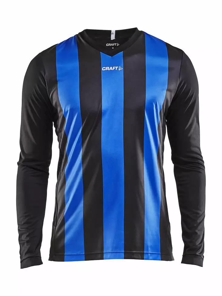 Progress Jersey Stripe LS M, Black/Royal Blue - Craft Vaatteet - 1906890-9345 - 1