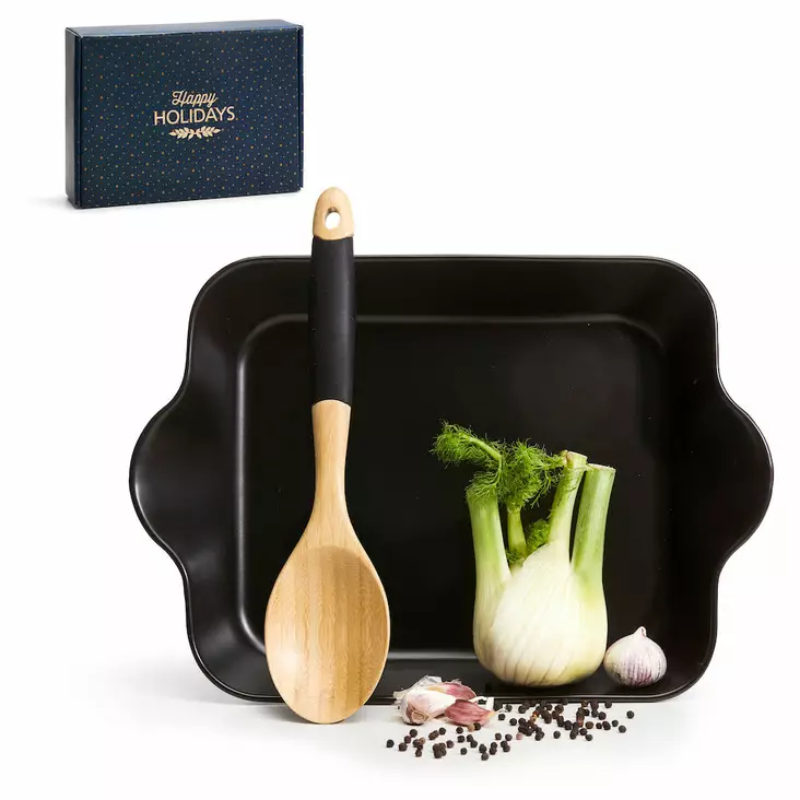 Sagaform Neliö uunivuoka lusikalla ja reseptillä - Koti ja Keittiö - 5003485 - 1