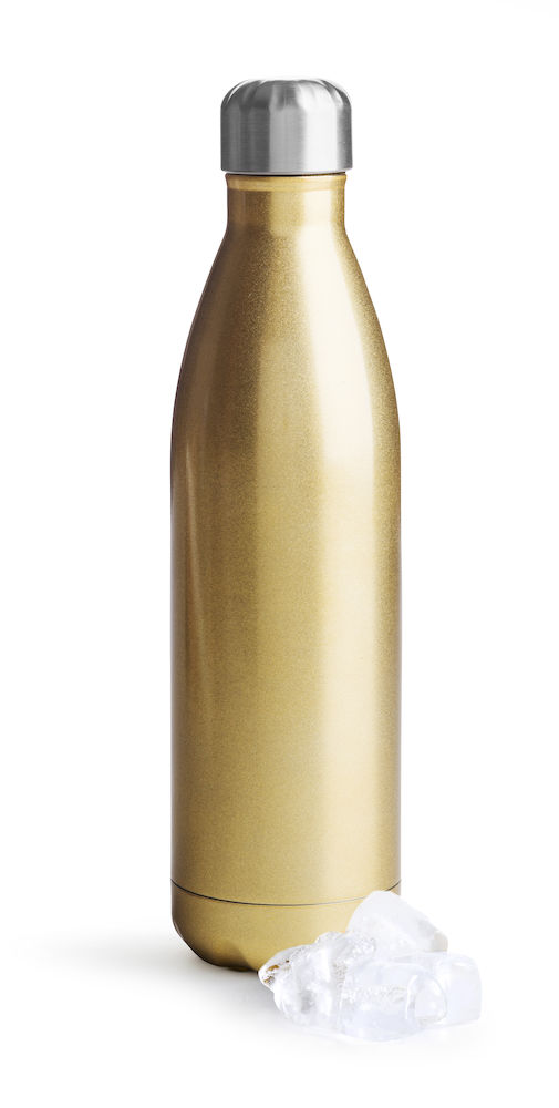 Sagaform Teräksinen juomapullo iso 750ml, kulta - Koti ja Keittiö - 5017845 - 1