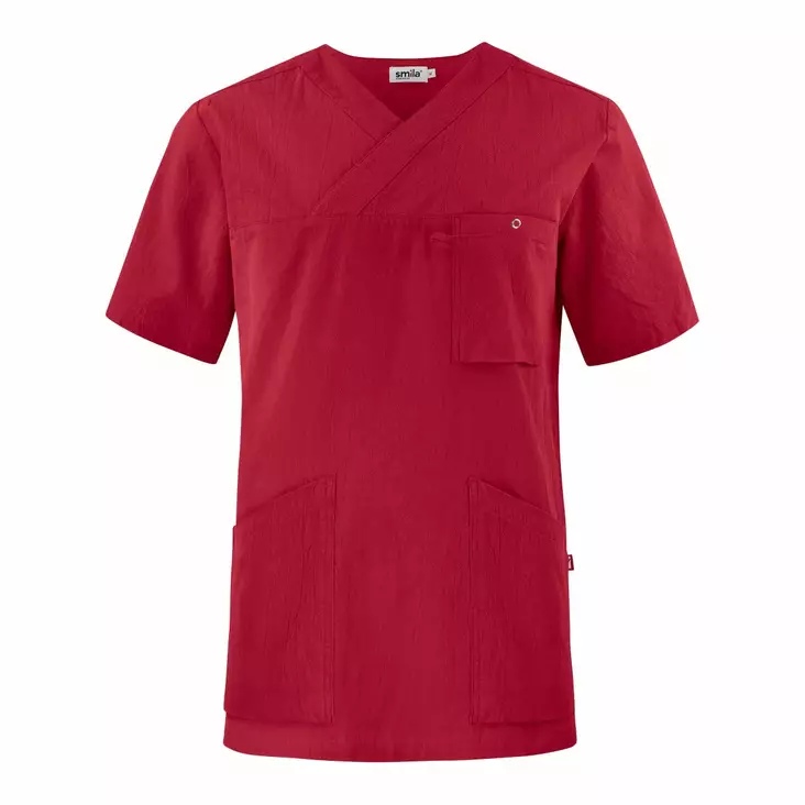 Smila 77801 Calle v-tunic, red - Smila Työvaatteet - 77801-65 - 1