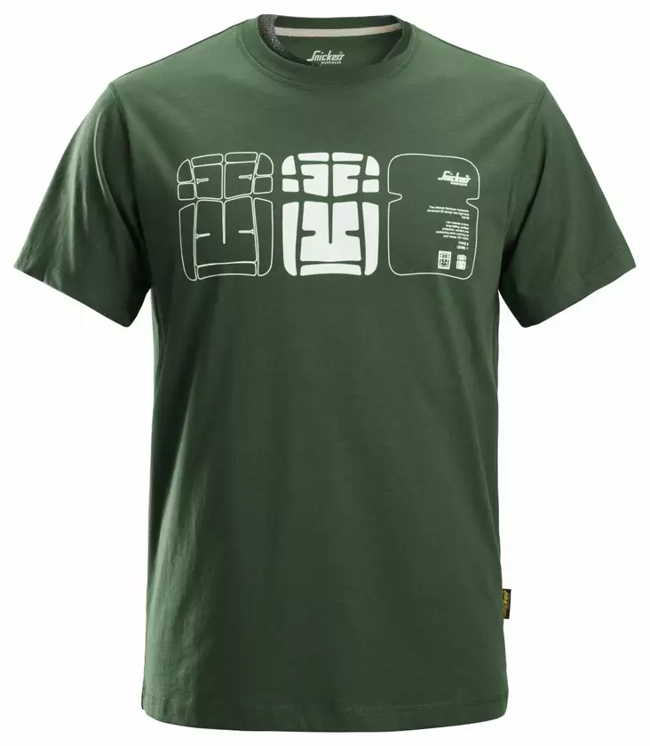Snickers 2522 T-paita x 2, 3995 metsänvihreä-navy - Snickers Työpaidat - 25223995 - 1