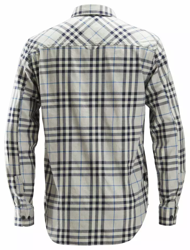 Snickers 8516 AllroundWork, ruudullinen flanellipaita, 0795 t.harmaa-navy - Snickers Työpaidat - 85160795 - 1