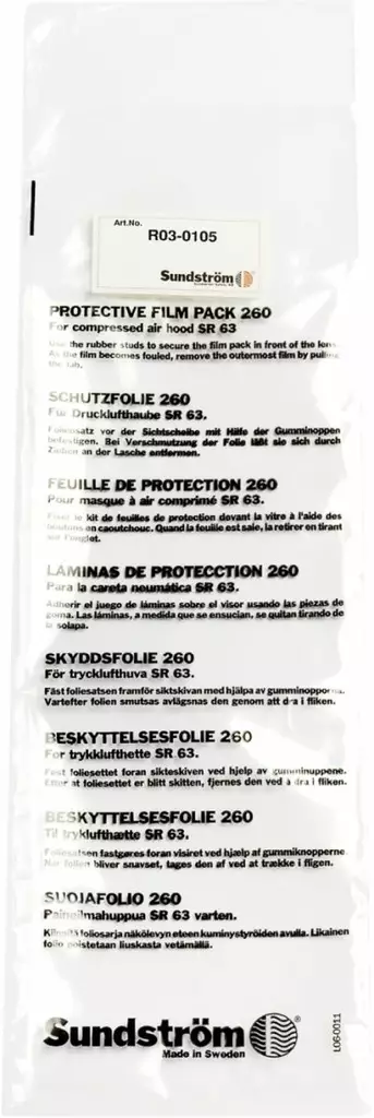 Sundström R03-0105 Suojakalvo malliin SR 63, 3kpl/pkt - Sundström hengityksensuojaimet - R03-0105 - 1