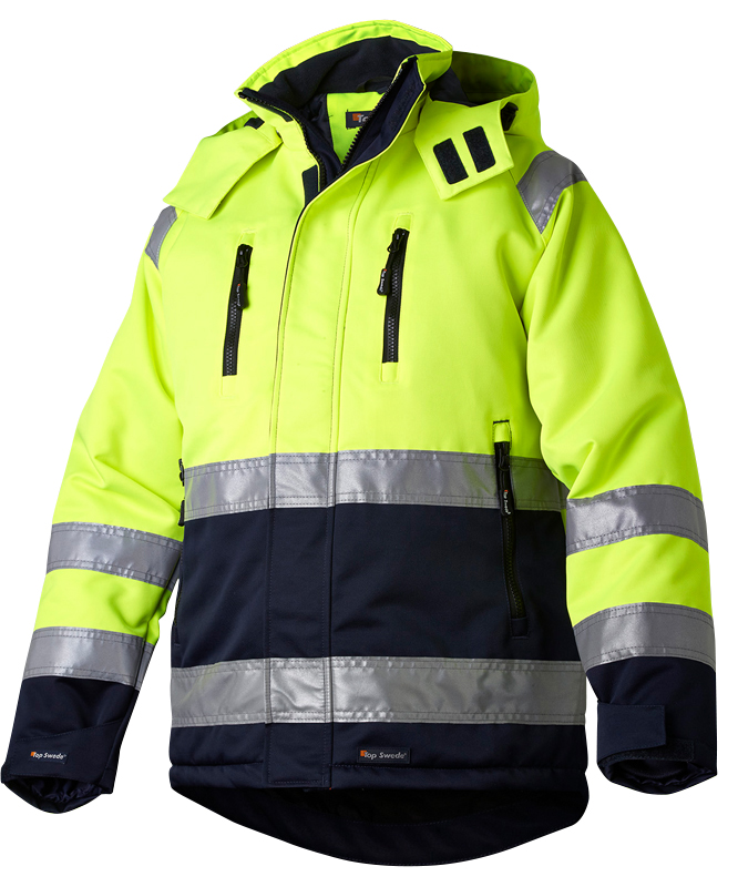 Top Swede 131 HV Talvitakki, Kelta/Musta - Huomiotakit - TS-131-15 - 1