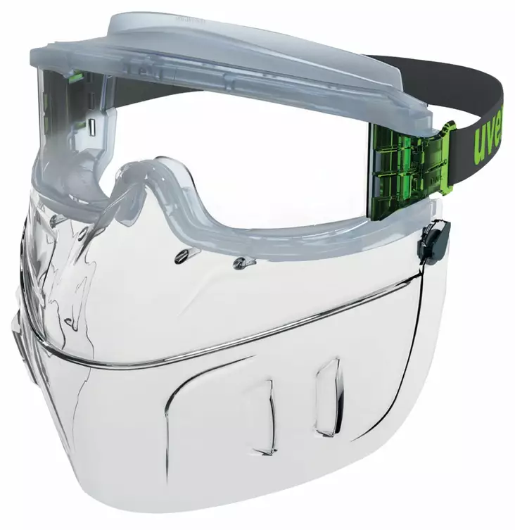 Uvex 9301 Ultravision Suojalasi kasvosuojalla, Kirkas - Suojalasit - 9301555 - 1