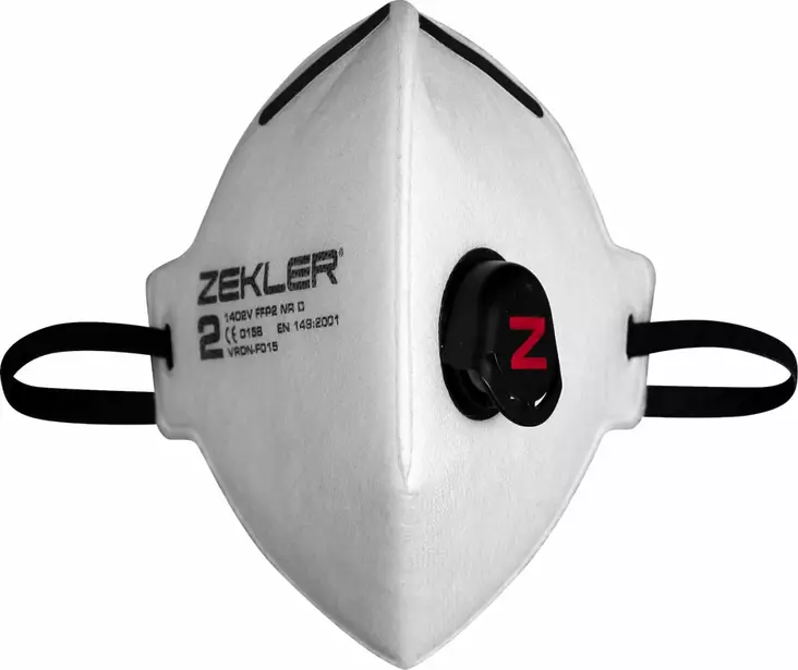 Zekler 1402V FFP2 Suodattava puolinaamari, 15 kpl/pkt - Kaikki hengityksensuojainmerkit - 380680305 - 1