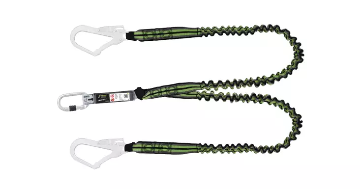 Kratos HOPE Forked energy absorbing expandable lanyard 1.50 mtr with connectors FA 50 101 17 and FA 50 207 55 - Kratos putoamissuojaimet - FA3080015 - 1