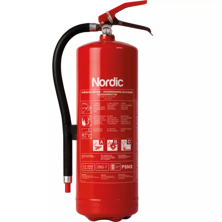 Nordic P6NS 6kg Jauhesammutin 43A 233B C - Jauhesammuttimet - NO-19075 - 1