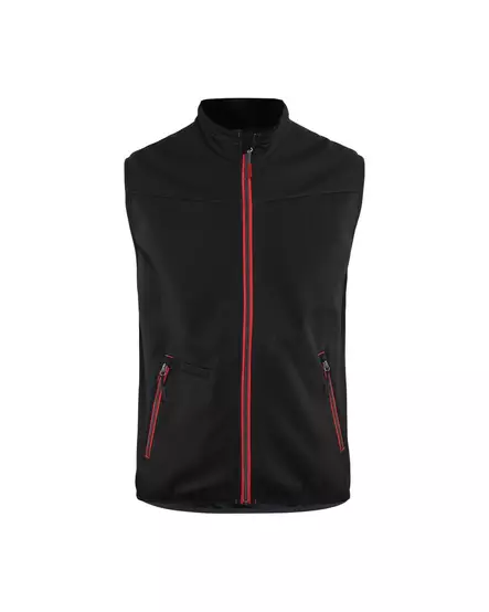 Blåkläder Softshell liivi Musta/Punainen - Blåkläder Työvaatteet - 385025169956 - 1