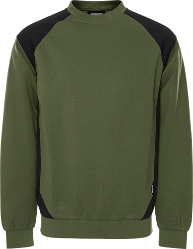 Fristads Collegepaita 7148 GSM, Maastonvihreä/musta - Fristads Työpaidat - 300510-796 - 1