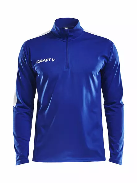 PROGRESS Halfzip LS Tee Men, CLUB COBOLT/WHITE - Craft Vaatteet - 1905611-1346 - 1