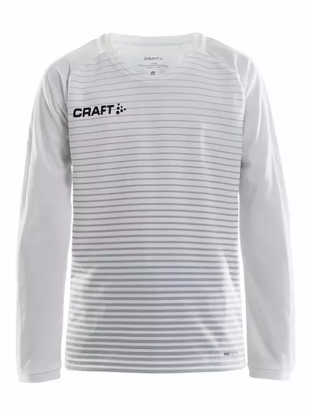 Pro Control Stripe Jersey LS Jr, White/Silver - Craft Vaatteet - 1906851-900926 - 1