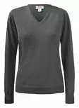 C&B Everett V-Neck WMN, antracit melange - Cutter & Buck Vaatteet - 35517-96 - 1