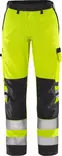 Fristads Green HV housut naisten LK2 2642 GPLU, Hi-Vis Yellow/Black - Fristads Huomiohousut - 131973-196 - 1