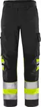 Fristads HV Green housut LK1 2649 GPLU, Hi-Vis Yellow/Black - Fristads Huomiohousut - 134238-196 - 1