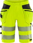 Fristads HV Green rakentajan stretch shortsit LK2 2646 GSTP, Hi-Vis Yellow/Black - Fristads Huomioshortsit - 134191-196 - 1