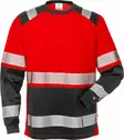Fristads HV pitkähihainen t-paita LK2 7457 THV, Punainen/Musta - Fristads Huomiopaidat - 129514-396 - 1