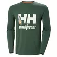 Helly Hansen Logo Longsleeve, Spruce - Helly Hansen Työpaidat - 79262-476 - 1