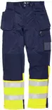 Leijona Riipputaskuhousut HiVis 1.0, T.Sininen/Keltainen - OUTLET Työvaatteet - 119306-556 - 1