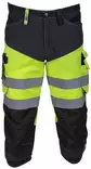 Leijona Stretch Caprihousut HiVis, Keltainen/Musta - OUTLET Työvaatteet - 132904-196 - 1