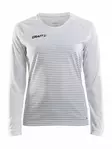 Pro Control Stripe Jersey LS W, White/Silver - Craft Vaatteet - 1906850-900926 - 1