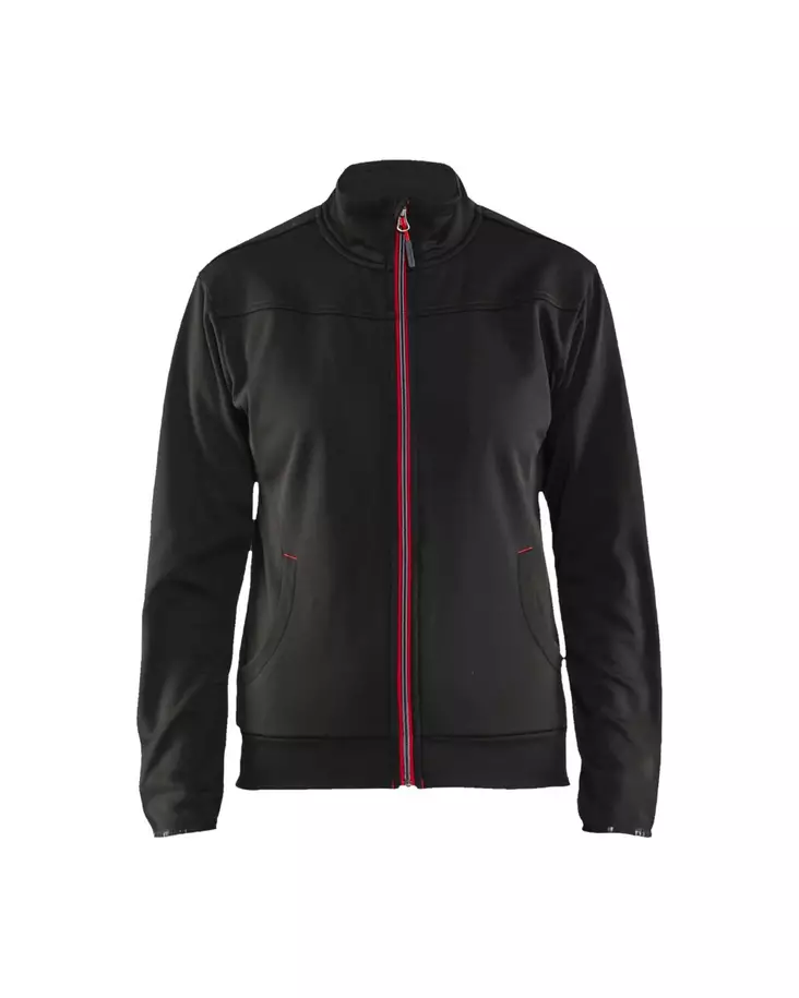 Blåkläder Naisten vetoketjullinen pusero Musta/Punainen - Blåkläder Työvaatteet - 339425269956 - 1