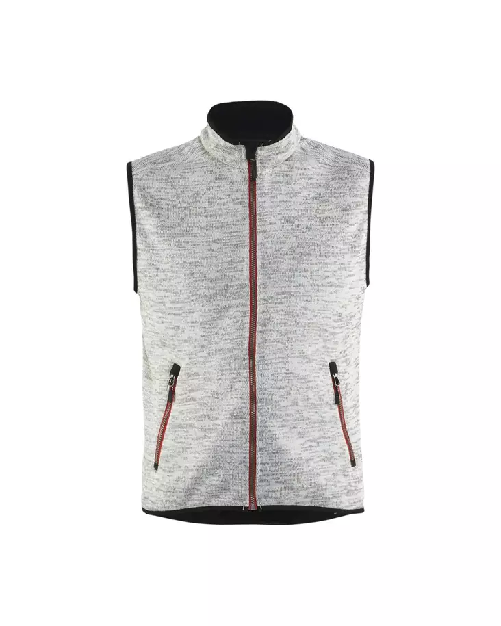 Blåkläder Neulottu liivi Meleerattu harmaa/punainen - Blåkläder Työvaatteet - 384221179056 - 1