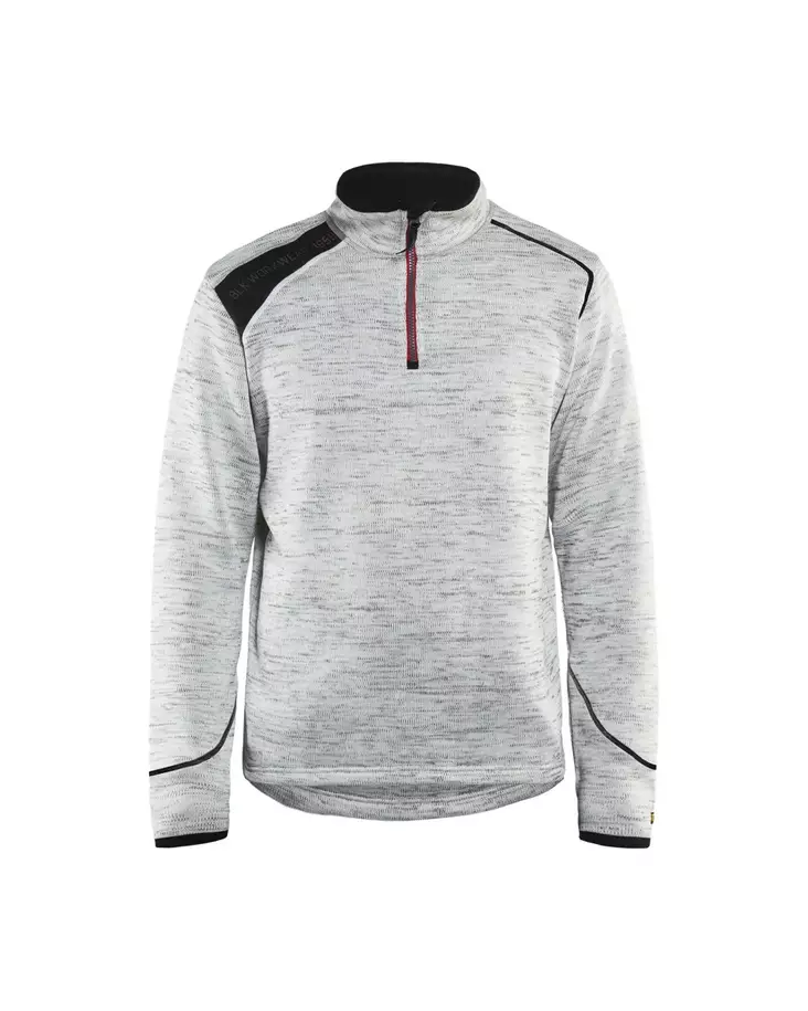 Blåkläder Neulottu pusero Meleerattu harmaa/punainen - Blåkläder Työvaatteet - 494321179056 - 1