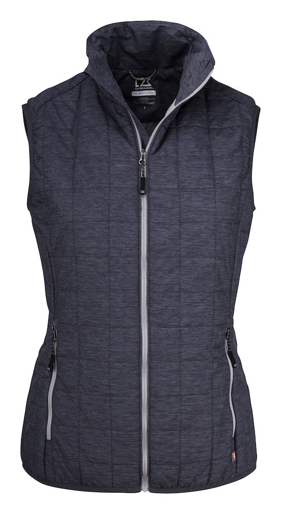 C&B Rainier Vest Ladies', Meleerattu antrasiitti sininen - Cutter & Buck Vaatteet - 351409-586 - 1