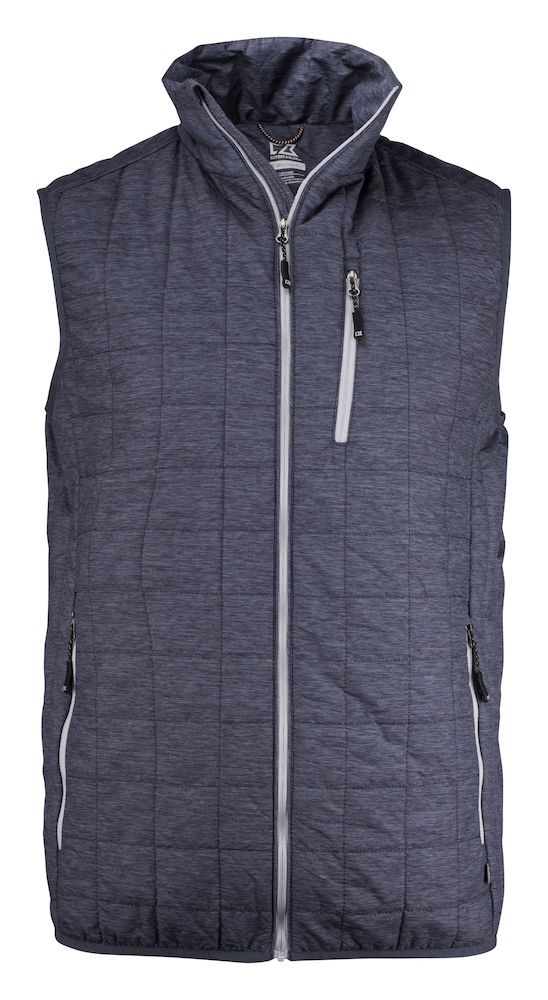 C&B Rainier Vest Men's, Meleerattu antrasiitti sininen - Cutter & Buck Vaatteet - 351408-586 - 1