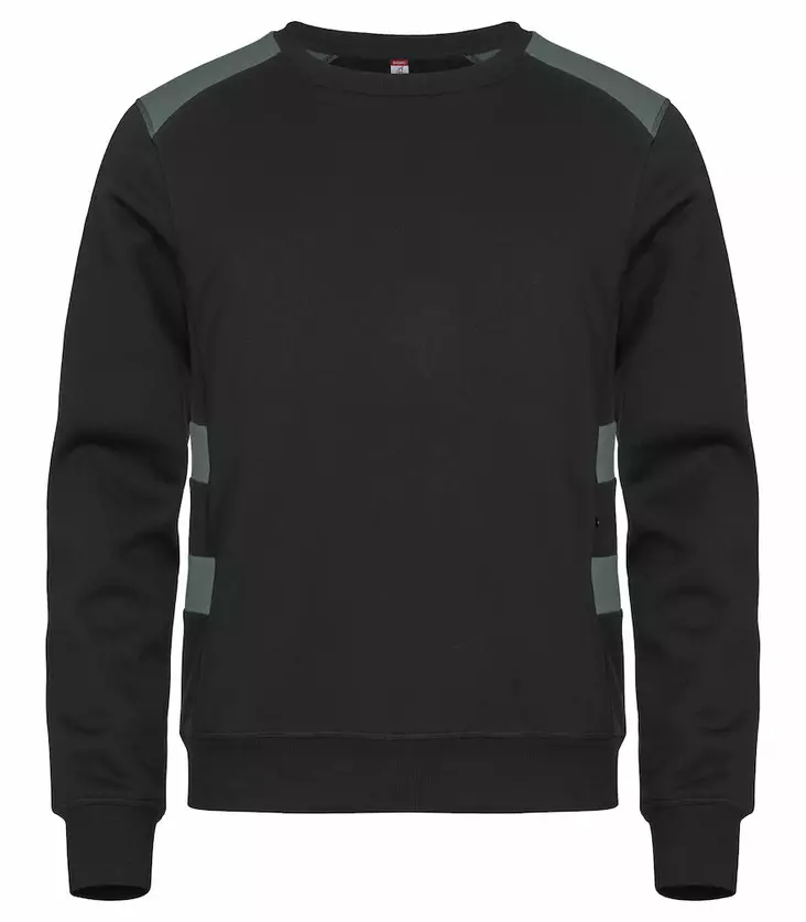 Clique Ambition Roundneck, Musta/Harmaa - Clique Vaatteet - 021074-96 - 1