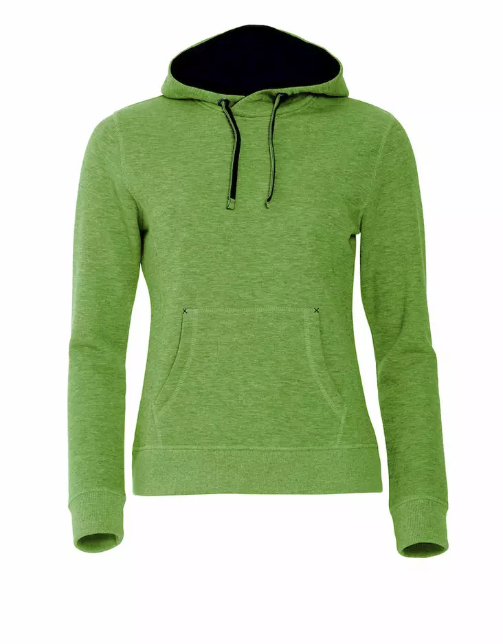 Clique Classic Hoody Ladies, Green Melange - Clique Vaatteet - 021042-676 - 1