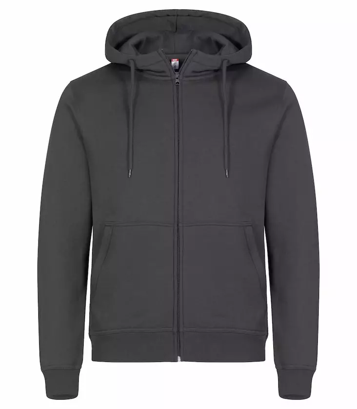 Clique Miami Hoody Full Zip, Metallinharmaa - Clique Vaatteet - 0201034-956 - 1