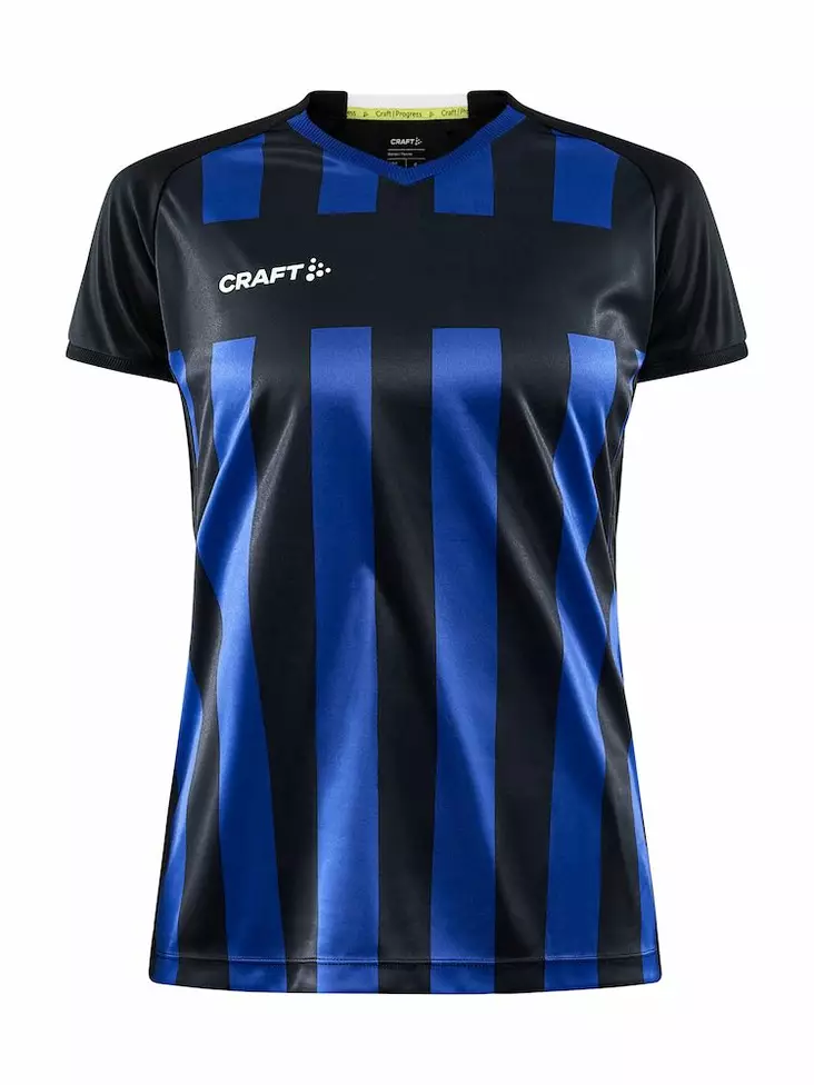Craft Progress 2.0 Stripe Jersey W, Black/Club Cobolt - Urheiluvaatteet - 1910176-999346 - 1