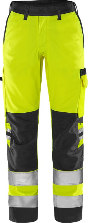 Fristads Green HV housut naisten LK2 2642 GPLU, Hi-Vis Yellow/Black - Fristads Huomiohousut - 131973-196 - 1