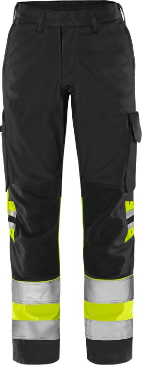 Fristads Green HV housut naisten LK2 2652 GPLU, Hi-Vis Yellow/Black - Fristads Huomiohousut - 131983-196 - 1