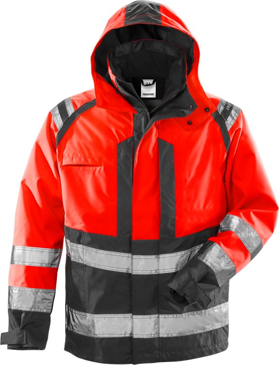 Fristads HV Airtech® kuoritakki LK3, 4153 MPVX, Punainen/Musta - Fristads Huomiotakit - 100995-396 - 1