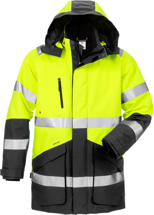 Fristads HV GORE-TEX® talvitakki lk. 3 4989 GXB, Keltainen/Musta - Fristads Huomiotakit - 120988-196 - 1