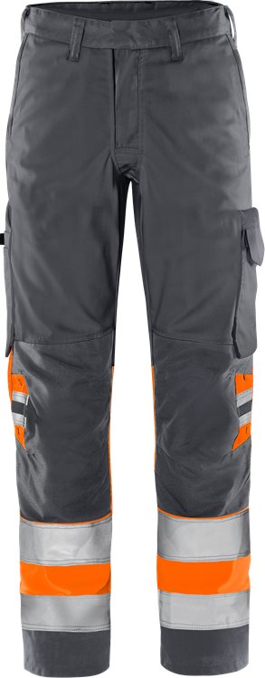 Fristads HV Green housut LK1 2649 GPLU, Hi-Vis Orange/Grey - Fristads Huomiohousut - 134238-286 - 1
