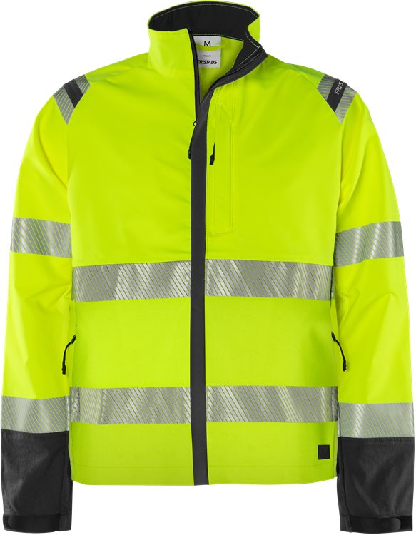 Fristads HV Green stretch takki LK3 4647 GSTP, Hi-Vis Yellow/Black - Fristads Huomiotakit - 134246-196 - 1