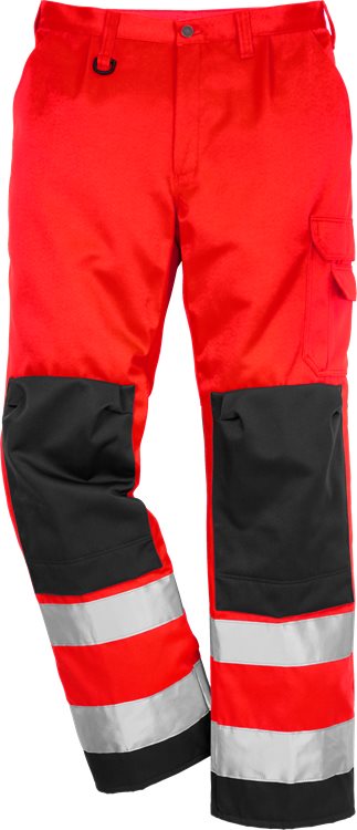 Fristads HV housut LK2, 2001 TH, Punainen/Musta - Fristads Huomiohousut - 100002-396 - 1