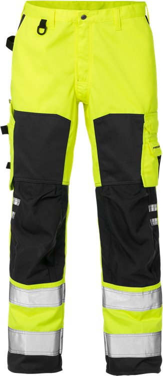 Fristads HV housut LK2, 2026 PLU, Keltainen/Musta - Fristads Huomiohousut - 100975-196 - 1