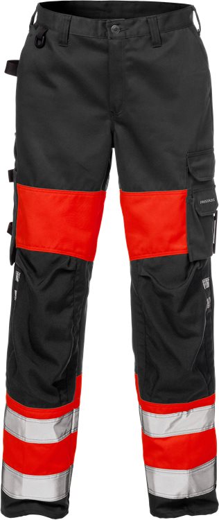 Fristads HV housut naiset LK1, 2139 PLU, Punainen/Musta - Fristads Huomiohousut - 111192-396 - 1