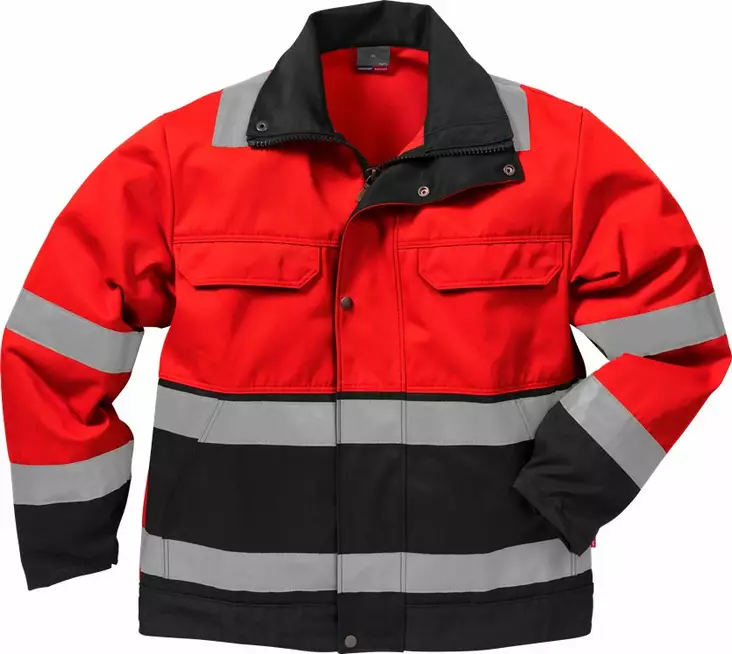 Fristads HV takki LK3, 4794 TH, Punainen/Musta - Fristads Huomiotakit - 100001-396 - 1