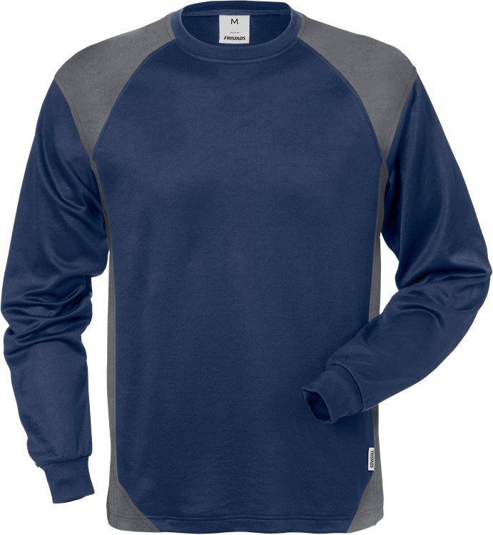 Fristads Pitkähihainen T-paita 7071 THV, T.Sininen/Harmaa - Fristads Huomiopaidat - 129025-586 - 1
