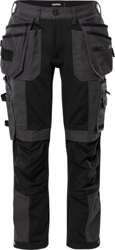 Fristads Rakentajan stretchhousut 2530 GCYD, Harmaa/musta - Fristads Työhousut - 300864-896 - 1